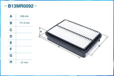 B13MR0092 CWORKS Воздушный фильтр