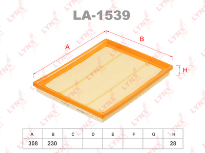 LA1539 LYNXauto Воздушный фильтр