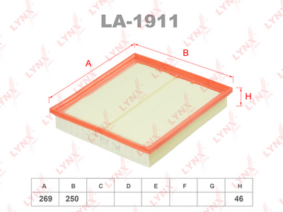 LA1911 LYNXauto Воздушный фильтр