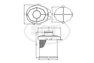 SB513 SCT - MANNOL Воздушный фильтр