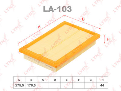 LA103 LYNXauto Воздушный фильтр