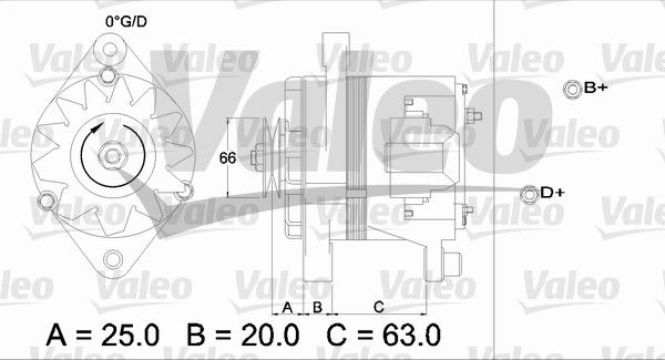 436111 VALEO Генератор