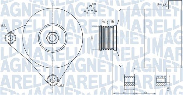 063731945010 MAGNETI MARELLI Генератор