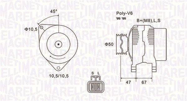 063731790010 MAGNETI MARELLI Генератор