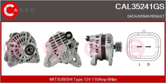 CAL35241GS CASCO Генератор