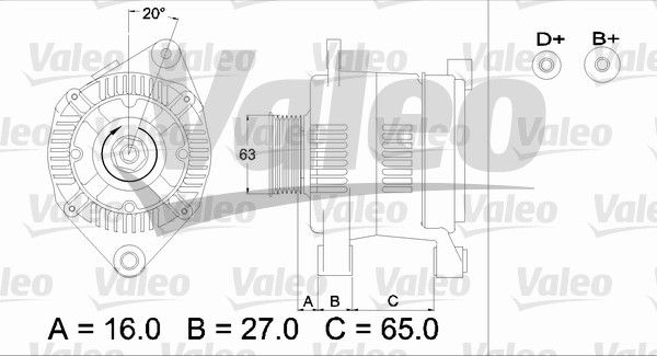 436336 VALEO Генератор