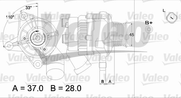 437319 VALEO Генератор