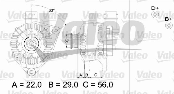 436751 VALEO Генератор