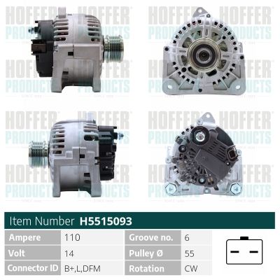 H5515093 HOFFER Генератор