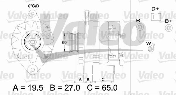 436372 VALEO Генератор
