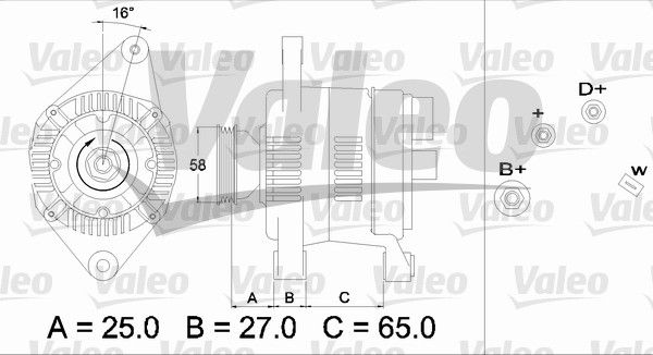 436277 VALEO Генератор