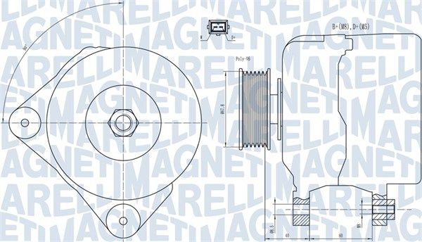 063731228010 MAGNETI MARELLI Генератор