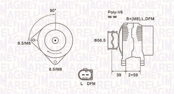 063731911010 MAGNETI MARELLI Генератор