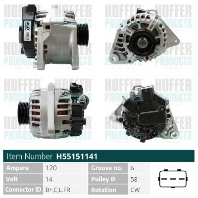 H55151141 HOFFER Генератор