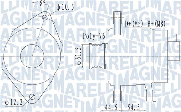 063731558010 MAGNETI MARELLI Генератор