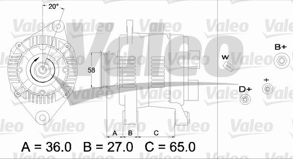 436284 VALEO Генератор