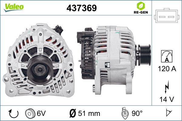 437369 VALEO Генератор