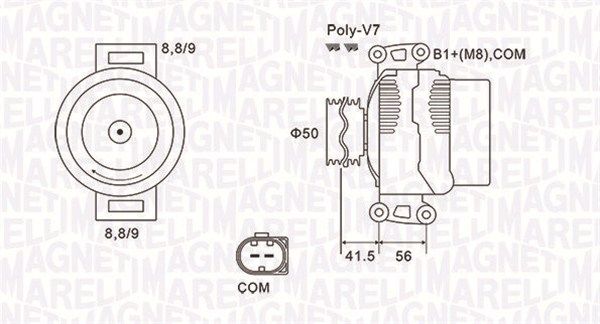 063732108010 MAGNETI MARELLI Генератор