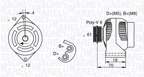 063377032010 MAGNETI MARELLI Генератор