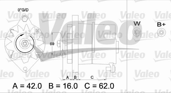 436239 VALEO Генератор
