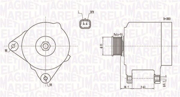 063732043010 MAGNETI MARELLI Генератор