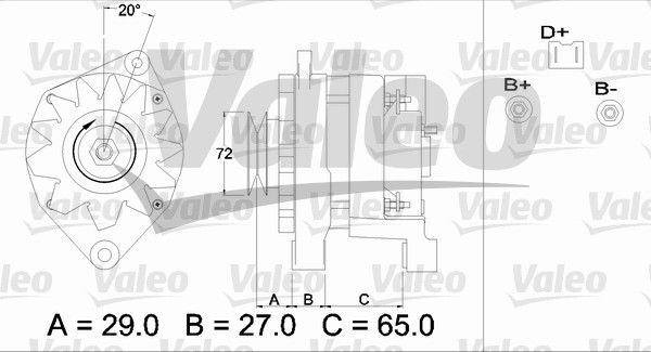 433464 VALEO Генератор
