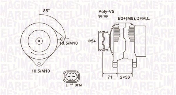 063731973010 MAGNETI MARELLI Генератор