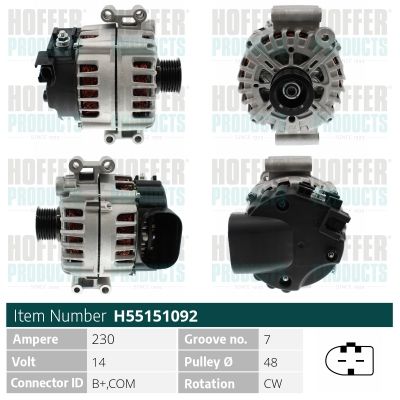 H55151092 HOFFER Генератор
