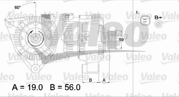 437345 VALEO Генератор