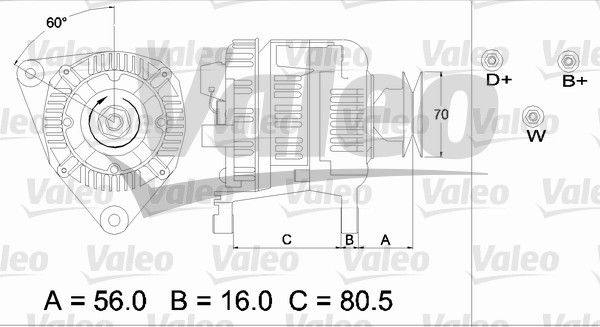 436682 VALEO Генератор