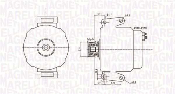063731630010 MAGNETI MARELLI Генератор