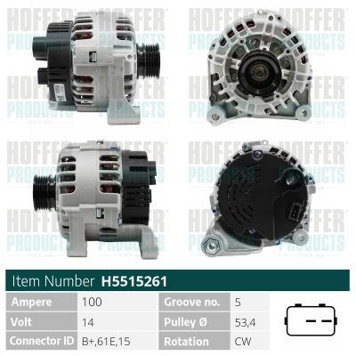 H5515261 HOFFER Генератор