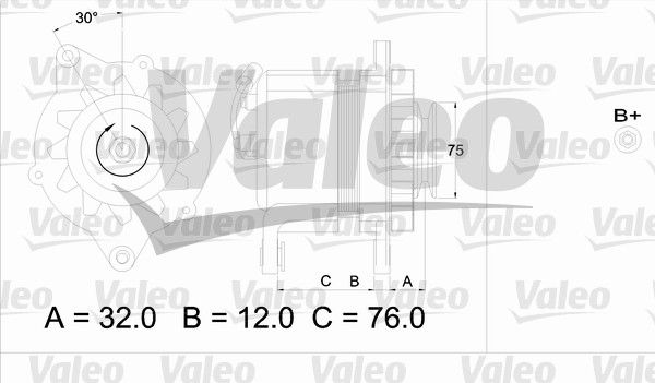 436608 VALEO Генератор