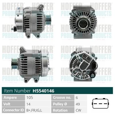 H5540146 HOFFER Генератор