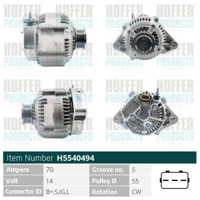 H5540494 HOFFER Генератор