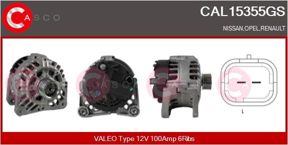 CAL15355GS CASCO Генератор