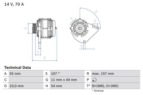 0986080490 BOSCH Генератор