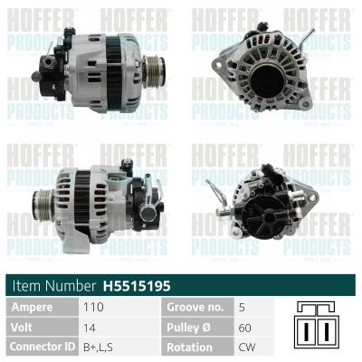 H5515195 HOFFER Генератор
