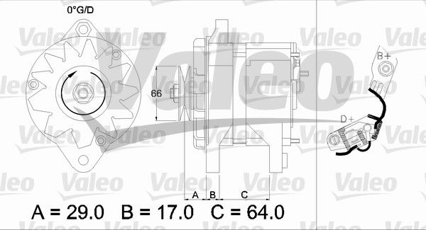436112 VALEO Генератор