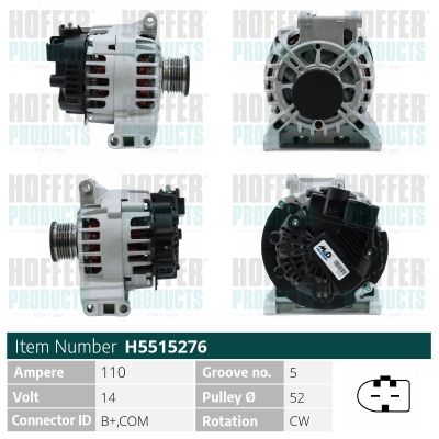 H5515276 HOFFER Генератор