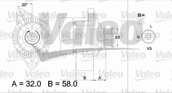 436541 VALEO Генератор