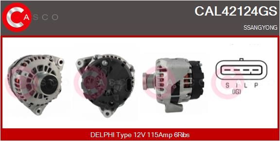 CAL42124GS CASCO Генератор