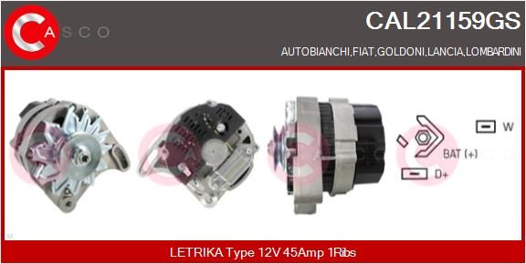 CAL21159GS CASCO Генератор