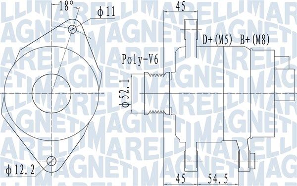 063732048010 MAGNETI MARELLI Генератор