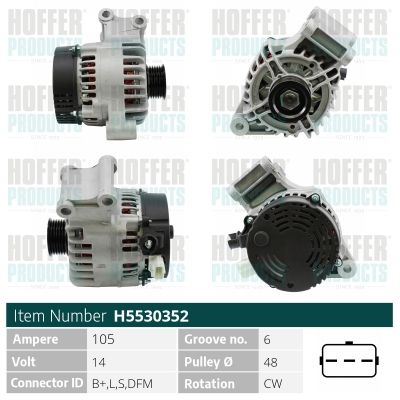 H5530352 HOFFER Генератор