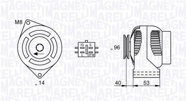 063377427010 MAGNETI MARELLI Генератор