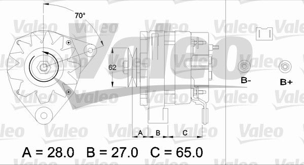 433446 VALEO Генератор