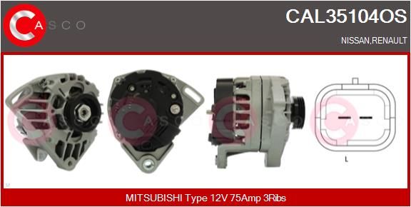 CAL35104OS CASCO Генератор