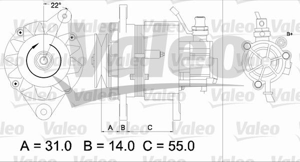 437145 VALEO Генератор