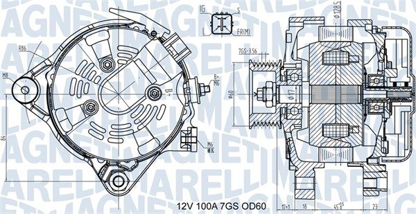 063731613010 MAGNETI MARELLI Генератор